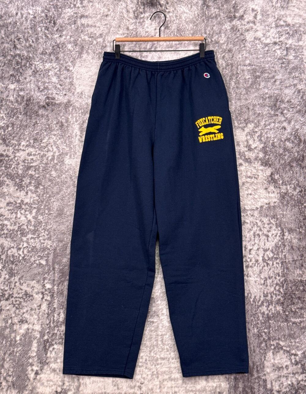 Champion Fleece Sweatpants XL Mens Foxcatcher Wresting Team Blue